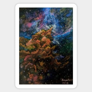 The mystic mountain nebula -The evolution Sticker